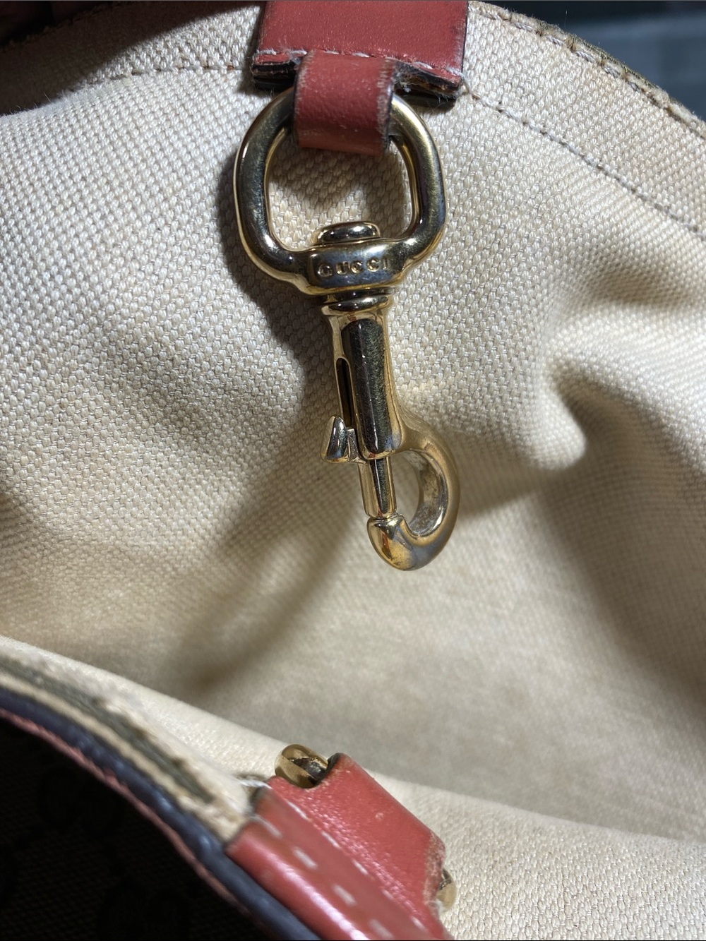 Authentic Rare Pink Gucci GG Tote Bag ONLY Without Pouch - Picture 10 of 17